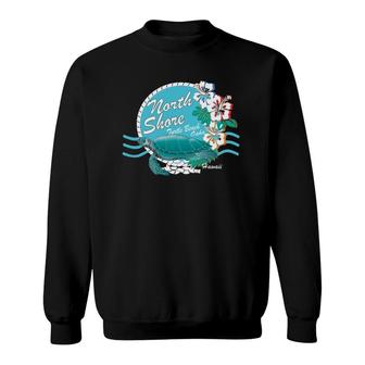 Turtle Beach Oahu Hawaii North Shore Sea Turtle Souvenir Sweatshirt | Mazezy