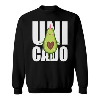 Unicado Funny Avocado Is Walking Happy Sweatshirt - Seseable