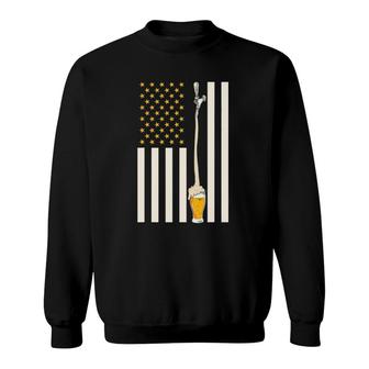 Usa Flag Craft Beer Lover Sweatshirt - Seseable