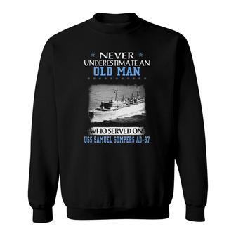Uss Samuel Gompers Ad-37 Veterans Day Father Day Sweatshirt | Mazezy