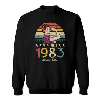Vintage 1983 Limited Edition 1983 39Th Birthday 39 Years Old Sweatshirt | Mazezy UK