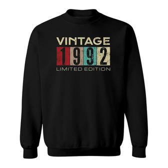 Vintage 1992 Limited Edition 30 Years Old 30Th Birthday Sweatshirt - Seseable