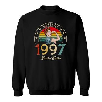 Vintage 1997 Limited Edition 1997 25Th Birthday 25 Years Old Sweatshirt | Mazezy