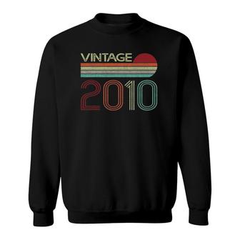 Vintage 2010 Funny 12 Years Old Boys And Girls 12Th Birthday Sweatshirt - Seseable