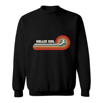 Vintage 80S 90S Roller Girl Skateboarding Lovers Gifts Sweatshirt - Seseable