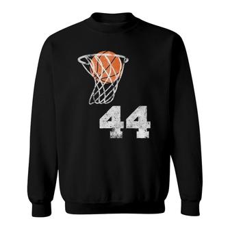 Vintage Basketball Jersey Number 44 Player Number Sweatshirt - Thegiftio UK