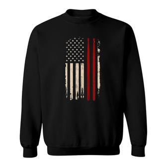 Vintage Drum Sticks American Flag Funny Drummer Gift For Him Sweatshirt | Mazezy