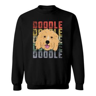 Vintage Goldendoodle Doodle Dog Puppy Sweatshirt | Mazezy