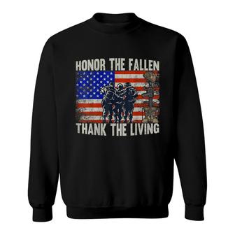Vintage Honor And Remember The Fallen Usa Sweatshirt - Thegiftio