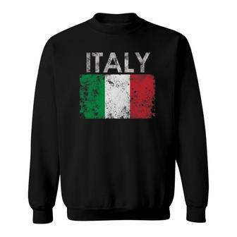 Vintage Italian Italy Flag Pride Gift Sweatshirt - Seseable