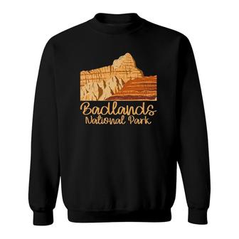 Vintage National Park Badlands National Park Sweatshirt - Seseable