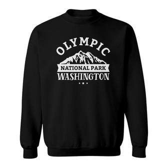 Vintage National Park Olympic National Park Design Sweatshirt - Seseable