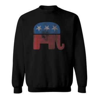 Vintage Republican Gop Elephant Sweatshirt - Thegiftio UK