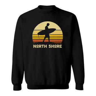 Vintage Sunset North Shore Hawaii Surf Beach Bum 70S Classic  Sweatshirt