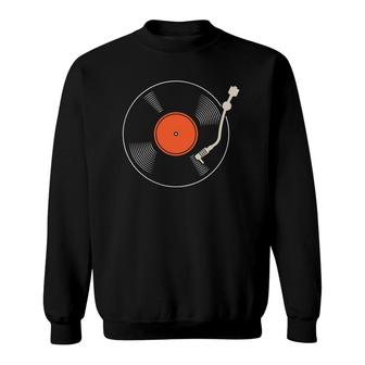 Vinyl Music Lover Dj Vinyl Record Sweatshirt | Mazezy