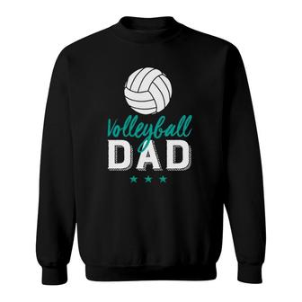 Volleyball Dad Proud Father And Sports Parents Sweatshirt - Seseable