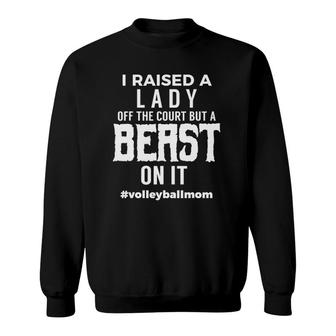 Volleyball Mom For Mom With Volleyball Daughter Sweatshirt | Mazezy