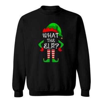 What The Elf Cute Christmas Family Matching Costume Pjs Sweatshirt - Seseable