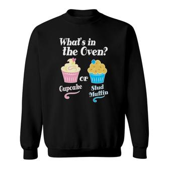 Whats In The Oven - Funny Gender Reveal Party Gift Sweatshirt - Seseable