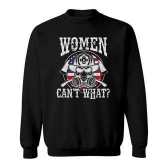 Women Can´T What Firefighter First Fire Responder Woman Sweatshirt | Mazezy