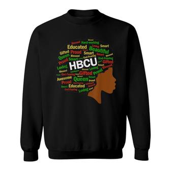 Women Hbcu Grad Afro History Girls Historical Black College Sweatshirt - Seseable