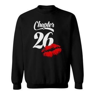 Womens 26Th Birthday Lips Chapter 26 Years Old 1996 Gift Sweatshirt - Seseable