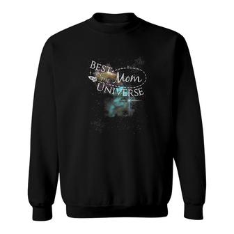 Womens Best Mom In The Universe Mothers Day Space Nebula Gift Sweatshirt | Mazezy
