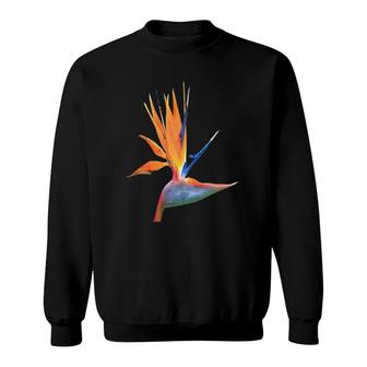 Womens Bird Of Paradise Flower Sweatshirt | Mazezy