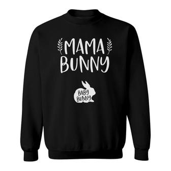 Womens Easter Pregnancy Announcemen Mama Bunny Baby Reveal Sweatshirt | Mazezy