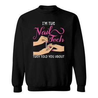 Womens Funny Manicurist Pedicurist For Nail Artists And Beauticians Sweatshirt | Mazezy