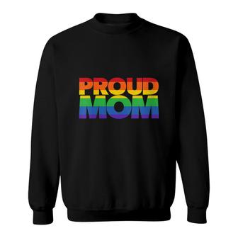 Womens Proud Lgbt Mom Friends And Family Lgbtq Proud Mom Sweatshirt - Thegiftio UK