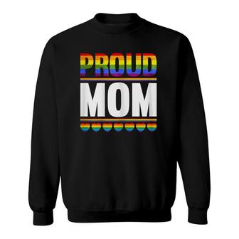 Womens Proud Mom Lesbian Lgbt Pride Month Queer Women Gift Lgbt Sweatshirt - Seseable