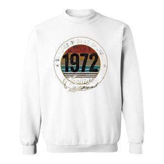 50 Years Old Vintage 1972 Being Awesome 50Th Birthday Sweatshirt | Mazezy