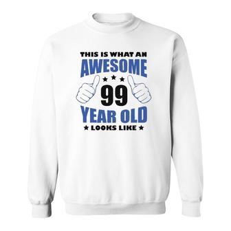 99Th Birthday Awesome Gift For Him 99 Years Old Grandpa 1923 Ver2 Sweatshirt | Mazezy