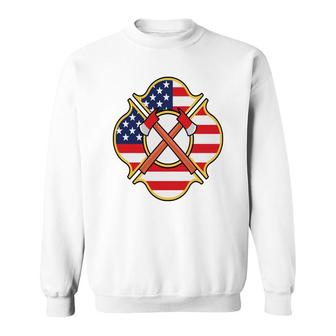 American Job Proud To Be A Firefighter Sweatshirt - Seseable