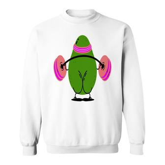 Avocado Wrestling Cute Funny Gyms Man Sweatshirt - Seseable