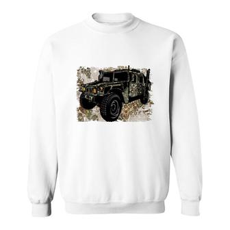 Badass Design Tank Army For Hero Dad Sweatshirt - Seseable