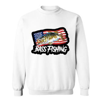 Bass Fishing Usa Flag Special 2022 Gift Sweatshirt - Thegiftio UK