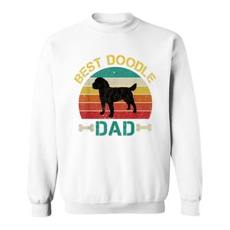 Best Doodle Dad Retro Funny Doodle Sweatshirt - Thegiftio UK