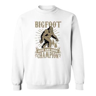 Bigfoot Hide Seek Champion Men Women Sasquatch Tee Sweatshirt - Monsterry