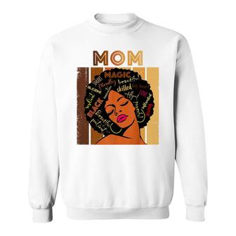 Black Smart Mom Afro African American Women Mother Day Sweatshirt - Thegiftio UK