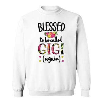 Blessed Gigi Again New Grandma Gigi Promoted To Gigi 2022 Sweatshirt | Seseable UK