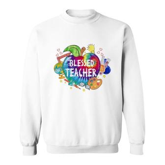 Blessed Teacher With A Lot Of Useful And Interesting Subject Knowledge Sweatshirt - Seseable