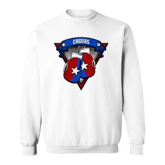 Caguas Puerto Rico Boxing Gloves Puerto Rican Camisas Sweatshirt | Mazezy