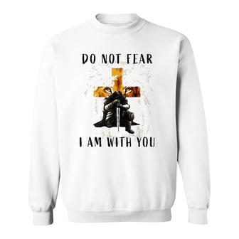 Christian Bible Verse Men Lion Faith Fear Religious Sweatshirt - Seseable