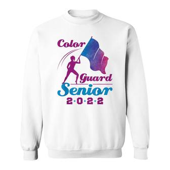 Color Guard Senior 2022 Flags Graduation Sweatshirt - Seseable