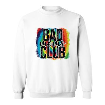 Colorful Bad Moms Club Vintage Mothers Day Sweatshirt - Seseable