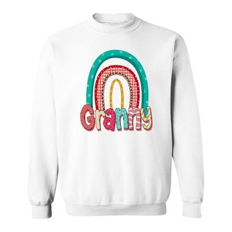 Colorful Rainbow For Granny From Daughter With Love Grandma New Sweatshirt - Seseable