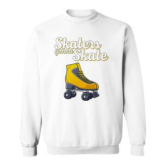Cool Roller Skating For Men Women Roller Derby Disco Skater Sweatshirt | Mazezy