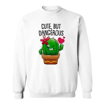 Cute Cactus Gift For Women Girls Plant Lovers Funny Cacti Sweatshirt | Mazezy